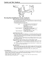 Предварительный просмотр 16 страницы Panasonic AJD700 - DVCPRO RECORDER Operating Instructions Manual