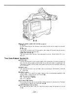 Предварительный просмотр 21 страницы Panasonic AJD700 - DVCPRO RECORDER Operating Instructions Manual