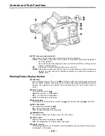 Предварительный просмотр 22 страницы Panasonic AJD700 - DVCPRO RECORDER Operating Instructions Manual