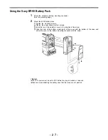 Предварительный просмотр 27 страницы Panasonic AJD700 - DVCPRO RECORDER Operating Instructions Manual