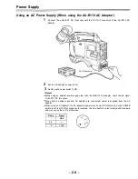 Предварительный просмотр 28 страницы Panasonic AJD700 - DVCPRO RECORDER Operating Instructions Manual