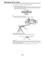 Предварительный просмотр 42 страницы Panasonic AJD700 - DVCPRO RECORDER Operating Instructions Manual