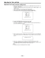 Предварительный просмотр 62 страницы Panasonic AJD700 - DVCPRO RECORDER Operating Instructions Manual