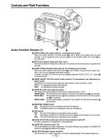 Предварительный просмотр 12 страницы Panasonic AJD810 - DVCPRO DIG CAMERA Operating Instructions Manual