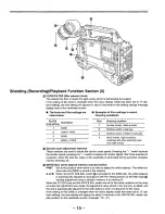 Предварительный просмотр 15 страницы Panasonic AJD810 - DVCPRO DIG CAMERA Operating Instructions Manual