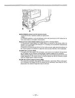 Предварительный просмотр 17 страницы Panasonic AJD810 - DVCPRO DIG CAMERA Operating Instructions Manual