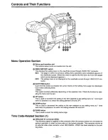 Предварительный просмотр 20 страницы Panasonic AJD810 - DVCPRO DIG CAMERA Operating Instructions Manual