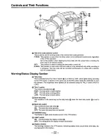 Предварительный просмотр 22 страницы Panasonic AJD810 - DVCPRO DIG CAMERA Operating Instructions Manual