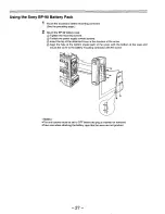 Предварительный просмотр 27 страницы Panasonic AJD810 - DVCPRO DIG CAMERA Operating Instructions Manual