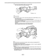 Предварительный просмотр 32 страницы Panasonic AJD810 - DVCPRO DIG CAMERA Operating Instructions Manual