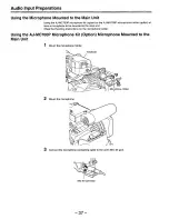 Предварительный просмотр 37 страницы Panasonic AJD810 - DVCPRO DIG CAMERA Operating Instructions Manual