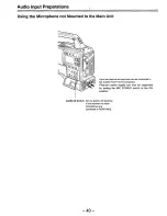 Предварительный просмотр 40 страницы Panasonic AJD810 - DVCPRO DIG CAMERA Operating Instructions Manual