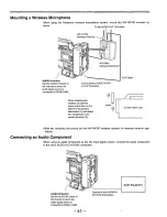 Предварительный просмотр 41 страницы Panasonic AJD810 - DVCPRO DIG CAMERA Operating Instructions Manual