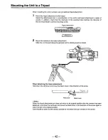 Предварительный просмотр 42 страницы Panasonic AJD810 - DVCPRO DIG CAMERA Operating Instructions Manual