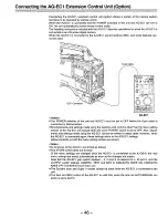 Предварительный просмотр 46 страницы Panasonic AJD810 - DVCPRO DIG CAMERA Operating Instructions Manual