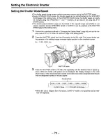 Предварительный просмотр 72 страницы Panasonic AJD810 - DVCPRO DIG CAMERA Operating Instructions Manual