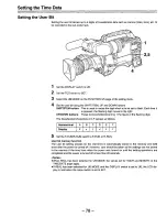 Предварительный просмотр 78 страницы Panasonic AJD810 - DVCPRO DIG CAMERA Operating Instructions Manual