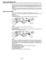 Предварительный просмотр 81 страницы Panasonic AJD810 - DVCPRO DIG CAMERA Operating Instructions Manual