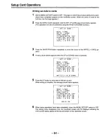 Предварительный просмотр 84 страницы Panasonic AJD810 - DVCPRO DIG CAMERA Operating Instructions Manual