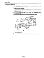 Предварительный просмотр 92 страницы Panasonic AJD810 - DVCPRO DIG CAMERA Operating Instructions Manual