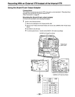 Предварительный просмотр 98 страницы Panasonic AJD810 - DVCPRO DIG CAMERA Operating Instructions Manual