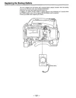 Предварительный просмотр 101 страницы Panasonic AJD810 - DVCPRO DIG CAMERA Operating Instructions Manual