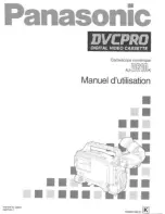 Предварительный просмотр 137 страницы Panasonic AJD810 - DVCPRO DIG CAMERA Operating Instructions Manual