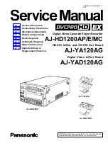 Panasonic AJHD1200AP - DVCPRO HD VTR Service Manual preview