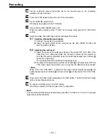 Preview for 31 page of Panasonic AJHD150P - DIGITAL HD RECORDER Operating Instructions Manual