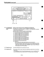 Preview for 16 page of Panasonic AJHD2700P - D5 HD VTR Operating Instructions Manual