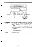 Preview for 17 page of Panasonic AJHD2700P - D5 HD VTR Operating Instructions Manual