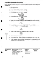 Preview for 45 page of Panasonic AJHD2700P - D5 HD VTR Operating Instructions Manual