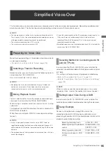 Preview for 95 page of Panasonic AJHPM110E - MEMORY CARD PORTABLE RECORDER/PLAYER Operating Instructions Manual