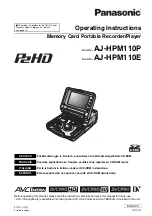 Panasonic AJHPM110E - MEMORY CARD PORTABLE... Operating Instructions Manual preview