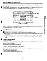 Предварительный просмотр 21 страницы Panasonic AJLT75P - LAP TOP EDITOR Operating Instructions Manual