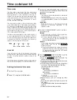 Preview for 62 page of Panasonic AJSD965 - DVCPRO50 2 HOUR UNIT Operating Instructions Manual