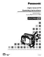 Panasonic AJSDC915 - DVC PRO CAMCORDER Operating Instructions Manual preview