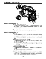 Preview for 13 page of Panasonic AJSDC915 - DVC PRO CAMCORDER Operating Instructions Manual