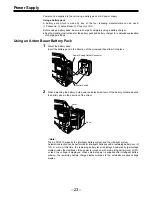 Preview for 23 page of Panasonic AJSDC915 - DVC PRO CAMCORDER Operating Instructions Manual