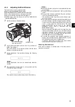 Предварительный просмотр 31 страницы Panasonic AJSPX800 - P2 CAMCORDER Operating Instructions Manual