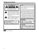 Preview for 2 page of Panasonic AK-HBU931 Operating Instructions Manual