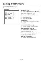 Preview for 28 page of Panasonic AK-HC1500 Operating Instructions Manual