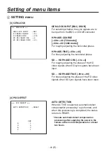 Preview for 42 page of Panasonic AK-HC1500 Operating Instructions Manual