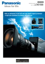 Предварительный просмотр 1 страницы Panasonic AK-HC1500G Brochure & Specs