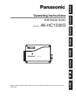 Panasonic AK-HC1500G Operating Instructions Manual preview