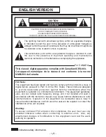 Предварительный просмотр 2 страницы Panasonic AK-HC1500G Operating Instructions Manual