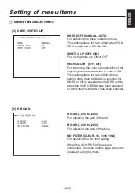 Preview for 43 page of Panasonic AK-HC1800G Operating	 Instruction