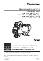 Panasonic AK-HC3500AE Operating Instructions Manual preview