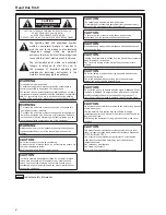 Preview for 2 page of Panasonic AK-HC3800G Operating Instructions Manual