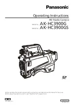 Panasonic AK-HC3900G Operating Instructions Manual preview